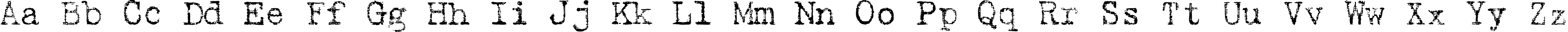 Пример написания английского алфавита шрифтом Typewriter2