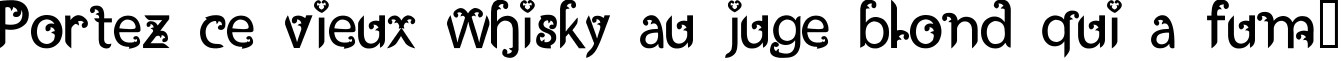 Пример написания шрифтом Ukiran Jawi текста на французском