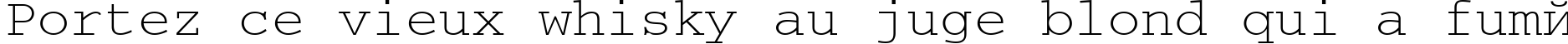 Пример написания шрифтом UkrainianCourier текста на французском