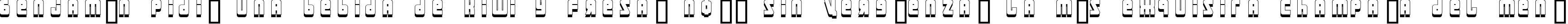 Пример написания шрифтом URAL 3d текста на испанском