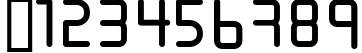 Пример написания цифр шрифтом URALthin