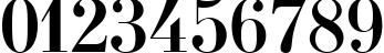 Пример написания цифр шрифтом UsualNew Bold
