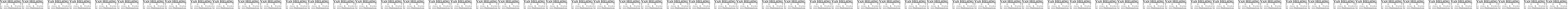 Пример написания русского алфавита шрифтом Van Helsing