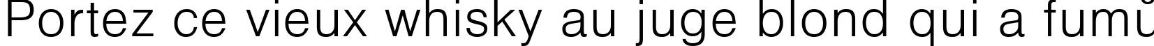Пример написания шрифтом Vanta Light Plain:001.001 текста на французском