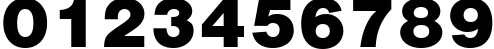 Пример написания цифр шрифтом VantaBlack