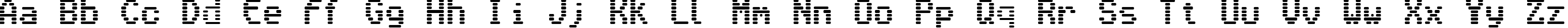 Пример написания английского алфавита шрифтом VenetiaMonitor