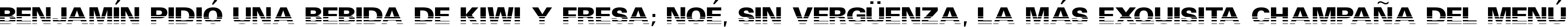 Пример написания шрифтом Ventilate AOE текста на испанском