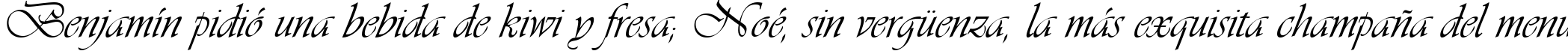 Пример написания шрифтом Vianta текста на испанском