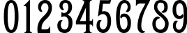 Пример написания цифр шрифтом Victoriana