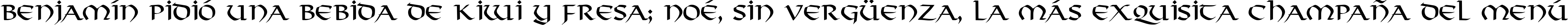 Пример написания шрифтом Viking-Normal текста на испанском