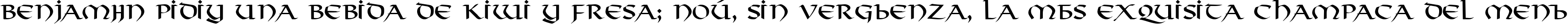 Пример написания шрифтом Viking текста на испанском