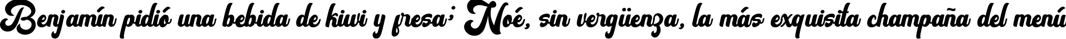 Пример написания шрифтом Vintage Party FreeVersion текста на испанском