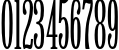 Пример написания цифр шрифтом Viola