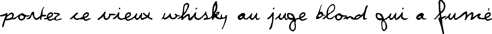 Пример написания шрифтом Violation текста на французском