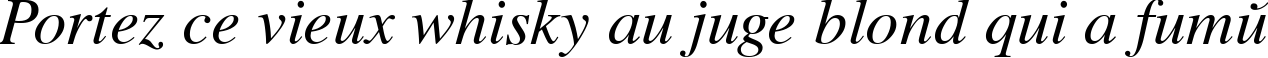 Пример написания шрифтом Vremya Italic текста на французском