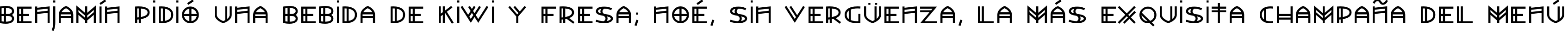 Пример написания шрифтом Watertown Alternate текста на испанском