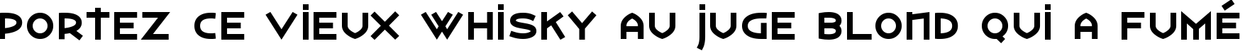 Пример написания шрифтом Watertown Black текста на французском