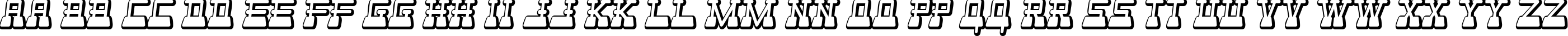 Пример написания английского алфавита шрифтом Webster World