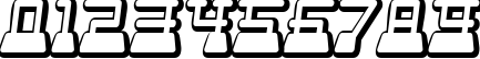 Пример написания цифр шрифтом Webster World