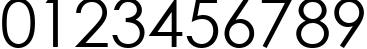 Пример написания цифр шрифтом WeezerFont