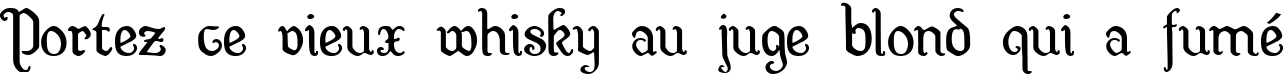 Пример написания шрифтом Wellsley текста на французском