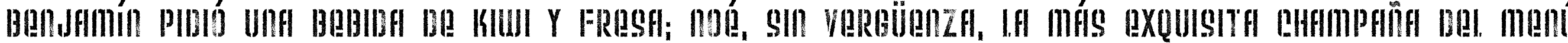 Пример написания шрифтом Weltron Urban текста на испанском