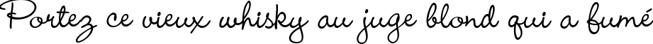 Пример написания шрифтом Wendy Medium текста на французском