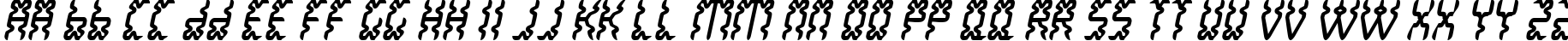 Пример написания английского алфавита шрифтом WhiteLake