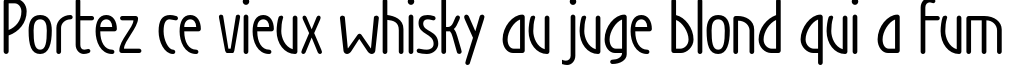 Пример написания шрифтом Wien текста на французском
