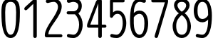 Пример написания цифр шрифтом Wien