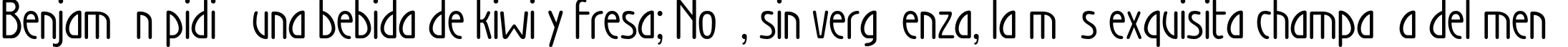 Пример написания шрифтом Wien текста на испанском