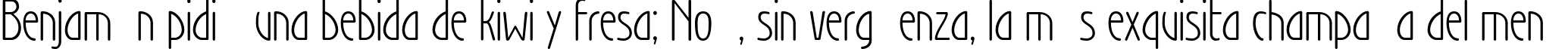 Пример написания шрифтом WienLight текста на испанском