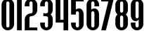 Пример написания цифр шрифтом Willamette SF