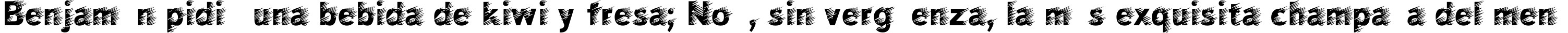 Пример написания шрифтом Wind текста на испанском