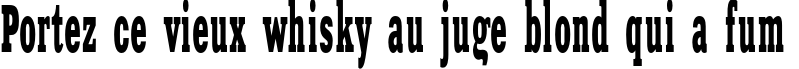 Пример написания шрифтом XeniaWesternC текста на французском