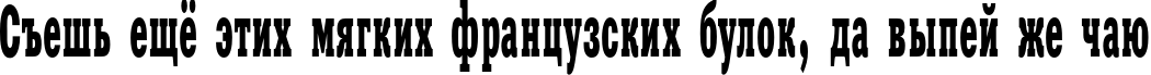 Пример написания шрифтом XeniaWesternC текста на русском
