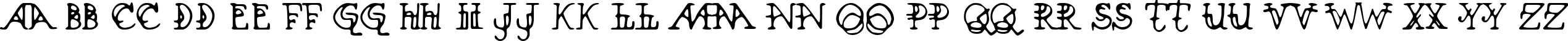 Пример написания английского алфавита шрифтом Xenowort