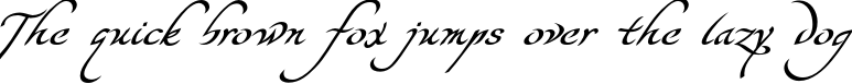 Пример написания шрифтом Potens текста на английском