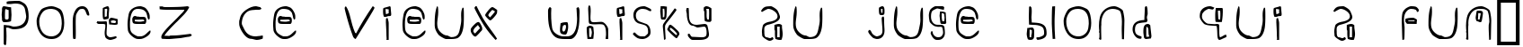 Пример написания шрифтом Yikatu текста на французском