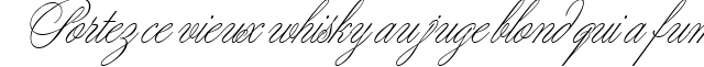 Пример написания шрифтом Young Baroque LET Plain:1.0 текста на французском