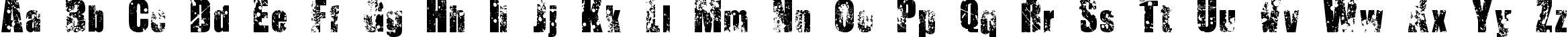 Пример написания английского алфавита шрифтом Zahgurim