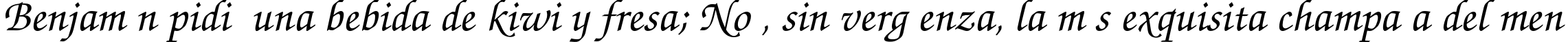 Пример написания шрифтом ZapfChanceryC текста на испанском
