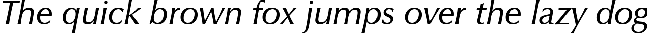 Пример написания шрифтом Demi Italic текста на английском