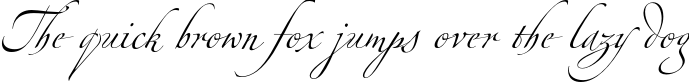 Пример написания шрифтом Four текста на английском
