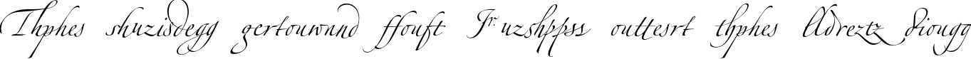 Пример написания шрифтом Ligatures текста на английском