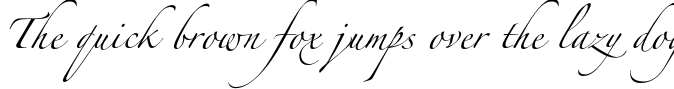 Пример написания шрифтом One текста на английском