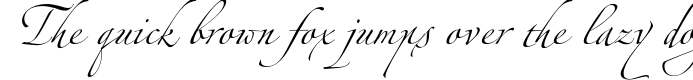 Пример написания шрифтом Three текста на английском