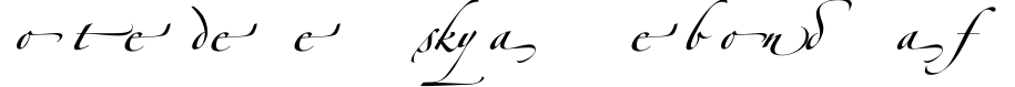 Пример написания шрифтом Zapfino Forte LT Alternate текста на французском