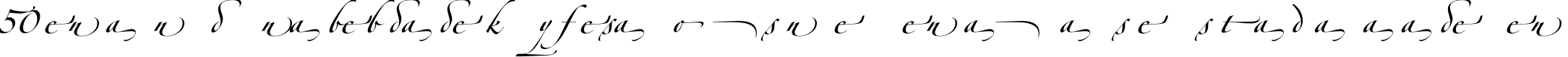 Пример написания шрифтом Zapfino Forte LT Alternate текста на испанском