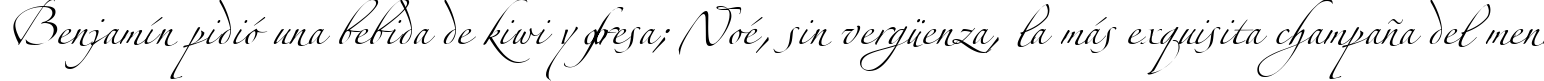 Пример написания шрифтом Zeferino Three текста на испанском
